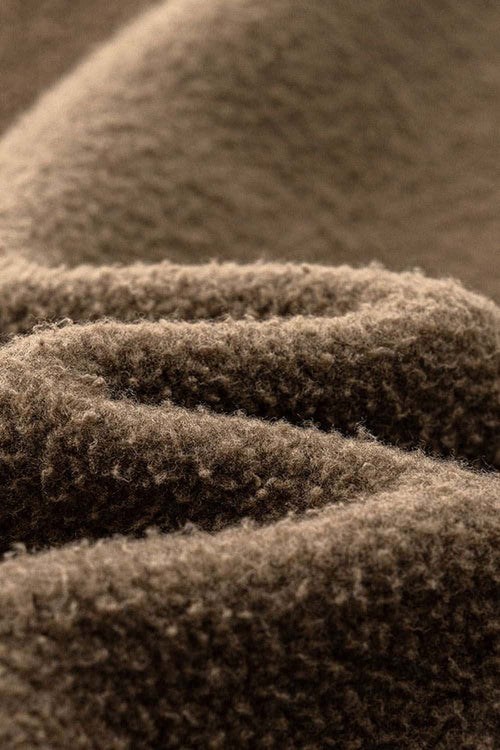 Heavyweight Washed Gradient Fleece Hoodie - Brown