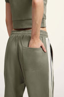 Side Stripe Active Pants - Olive