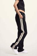 Side Stripe Active Pants - Black