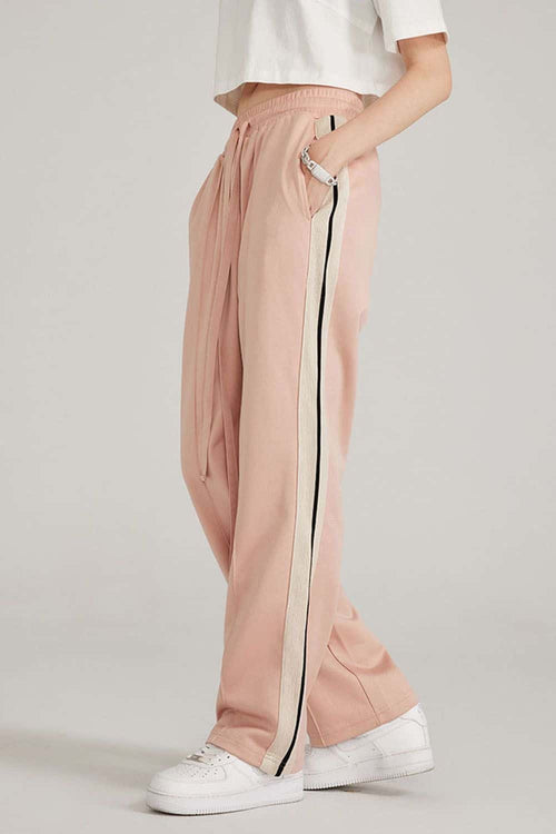 Side Stripe Active Pants - Nude Pink