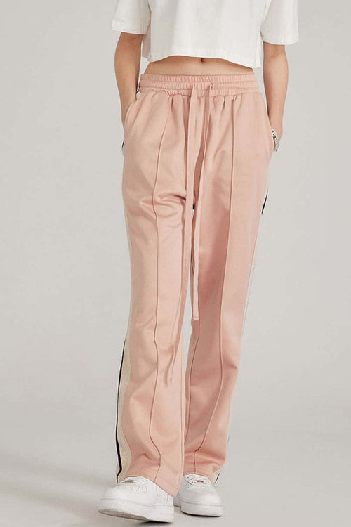 Side Stripe Active Pants - Nude Pink