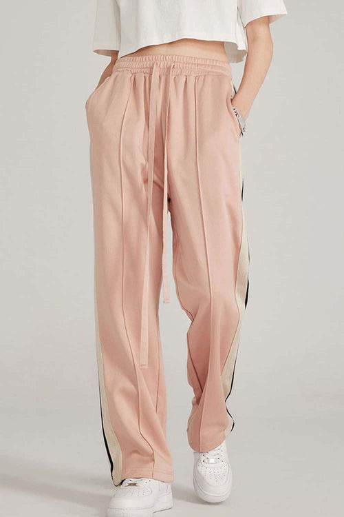 Side Stripe Active Pants - Nude Pink