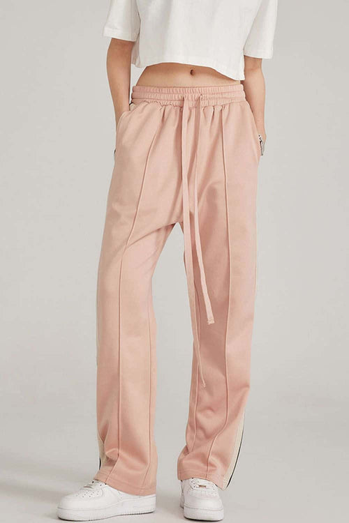 Side Stripe Active Pants - Nude Pink