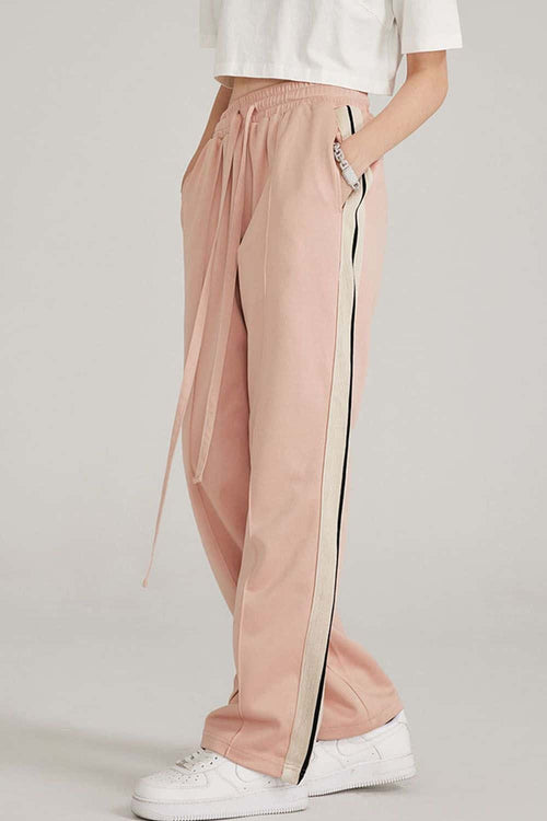 Side Stripe Active Pants - Nude Pink