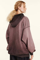 Washed Gradient Hoodie - Plum Purple