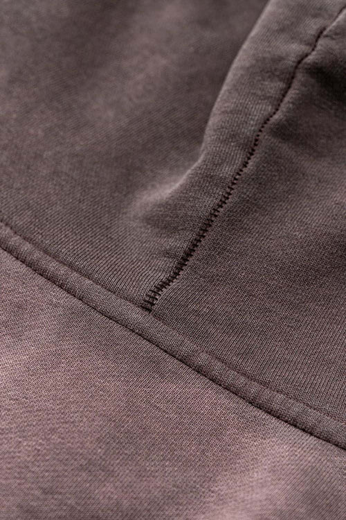 Washed Gradient Hoodie - Plum Purple