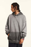 Washed Gradient Hoodie - Dark Gray