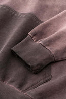 Washed Gradient Hoodie - Plum Purple