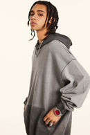 Washed Gradient Hoodie - Dark Gray