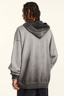 Washed Gradient Hoodie - Dark Gray