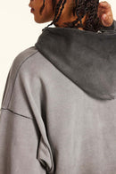Washed Gradient Hoodie - Dark Gray