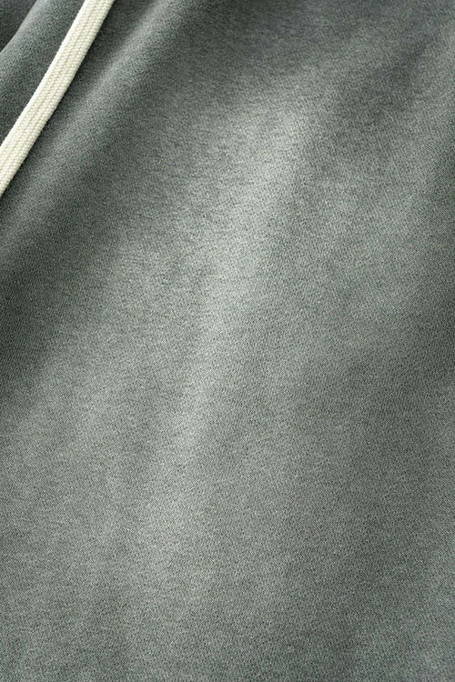 Distressed Vintage Wash Straight Sweatpants - Dark Gray