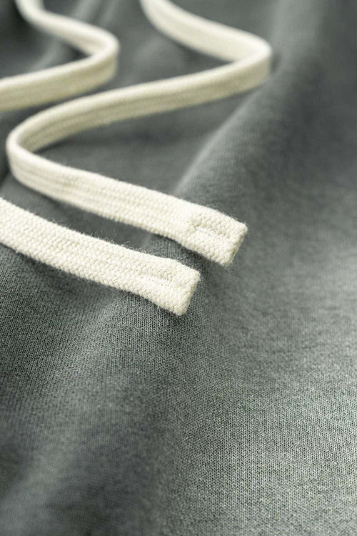 Distressed Vintage Wash Straight Sweatpants - Dark Gray