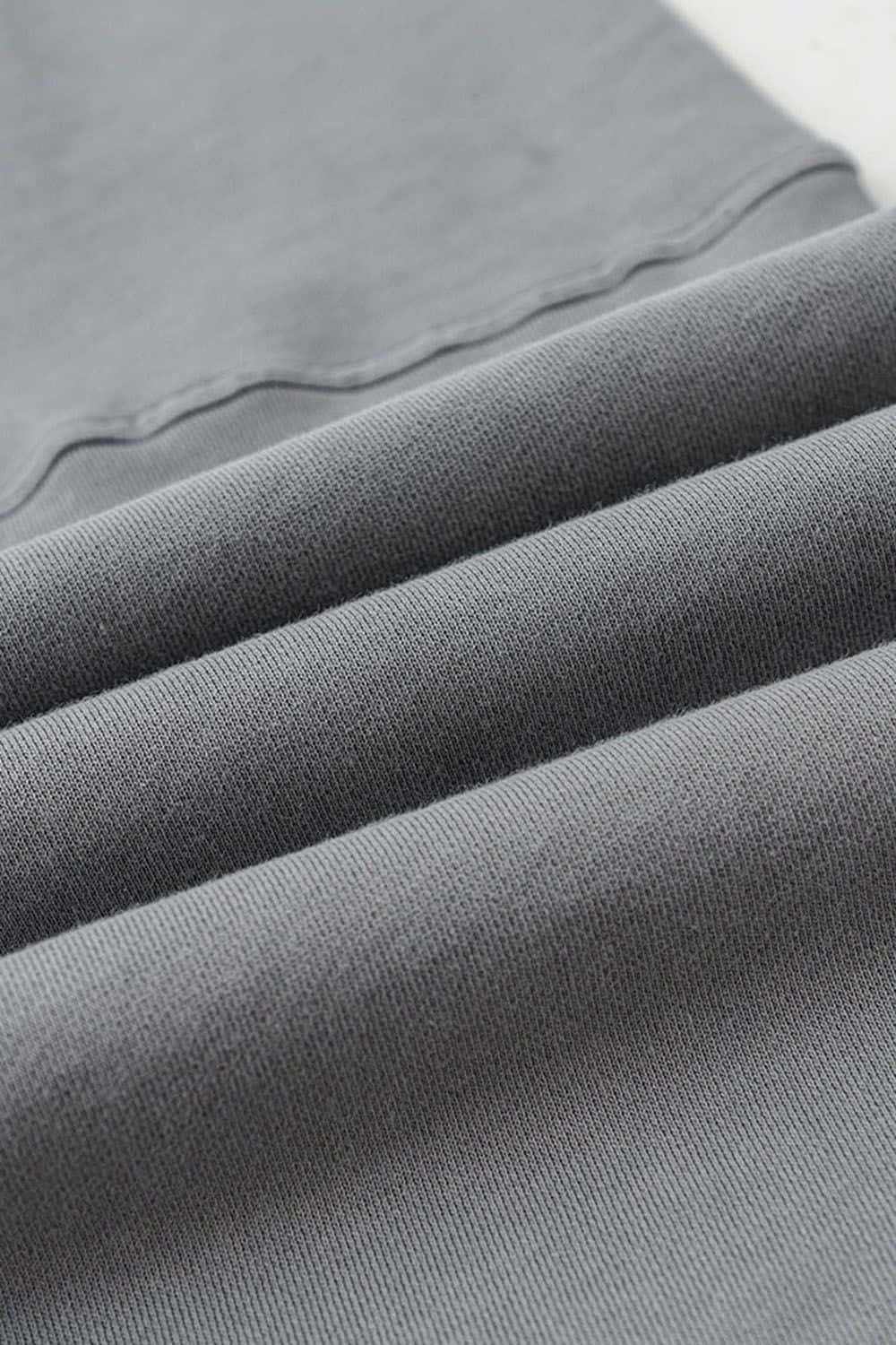 Gradient Graffiti Wide-Leg Sweatpant - Medium Gray