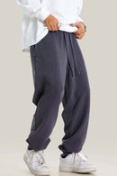 Essential Washed Relaxed Joggers - Grape Purple