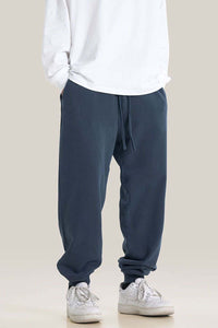 Essential Washed Relaxed Joggers - Royal Blue