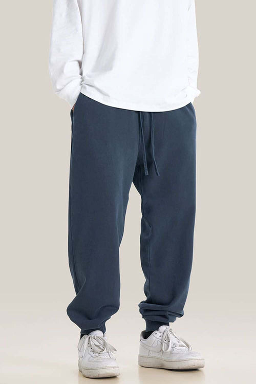 Essential Washed Relaxed Joggers - Royal Blue