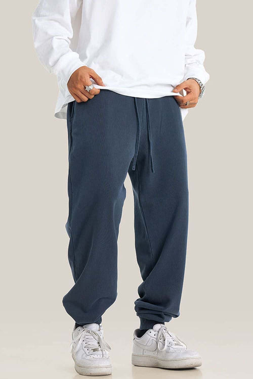 Essential Washed Relaxed Joggers - Royal Blue