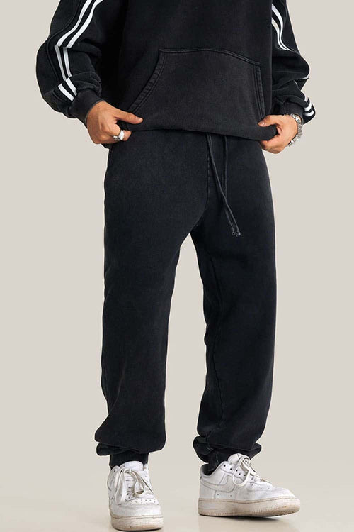 Essential Washed Relaxed Joggers - Snowflake Wash