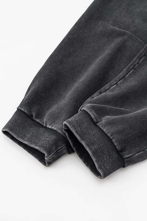 Essential Washed Relaxed Joggers - Snowflake Wash
