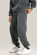 Essential Washed Relaxed Joggers - Dark Gray