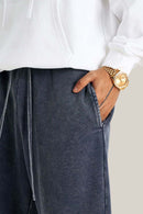 Heavyweight Washed Jogger Sweatpants - Royal Blue