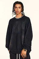Heavyweight Vintage Washed Sweatshirt - Black