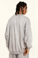Heavyweight Vintage Washed Sweatshirt - Light Gray