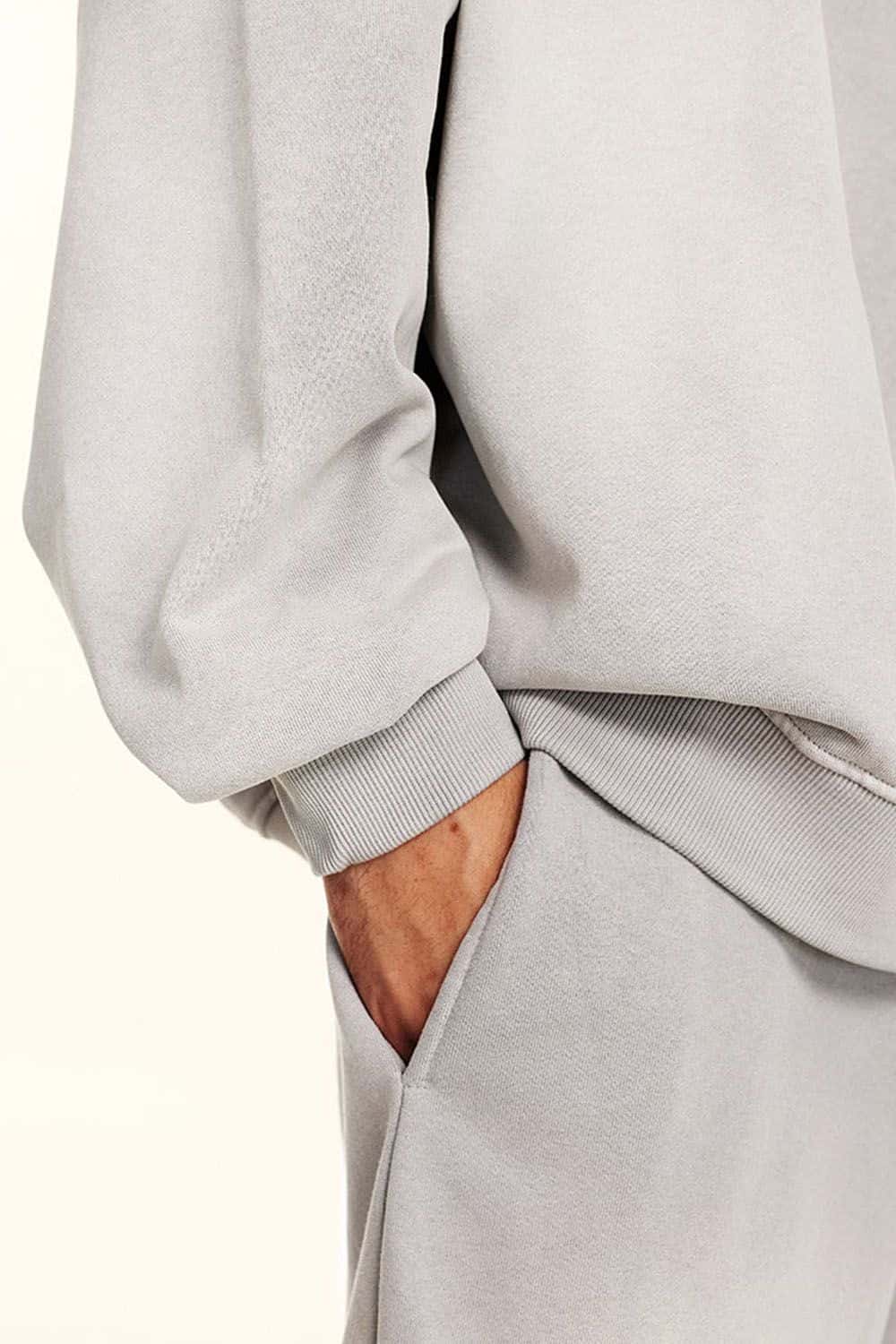 Heavyweight Vintage Washed Sweatshirt - Light Gray