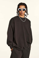 Ultra-Heavyweight Drop-Shoulder Sweatshirt - Brown