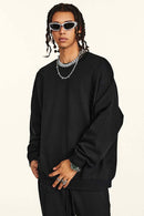 Ultra-Heavyweight Drop-Shoulder Sweatshirt - Metallic Black