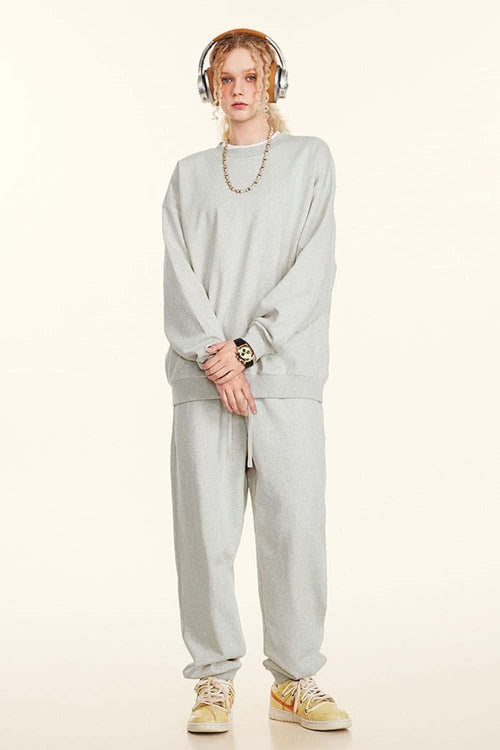 Ultra-Heavyweight Drop-Shoulder Sweatshirt - Oat Gray