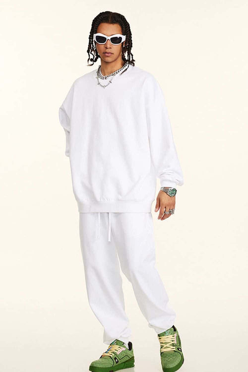 Ultra-Heavyweight Drop-Shoulder Sweatshirt - Teeth White