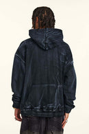 Heavyweight Painted Fleece Pullover - Black