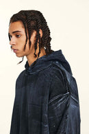 Heavyweight Painted Fleece Pullover - Black