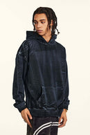 Heavyweight Painted Fleece Pullover - Black