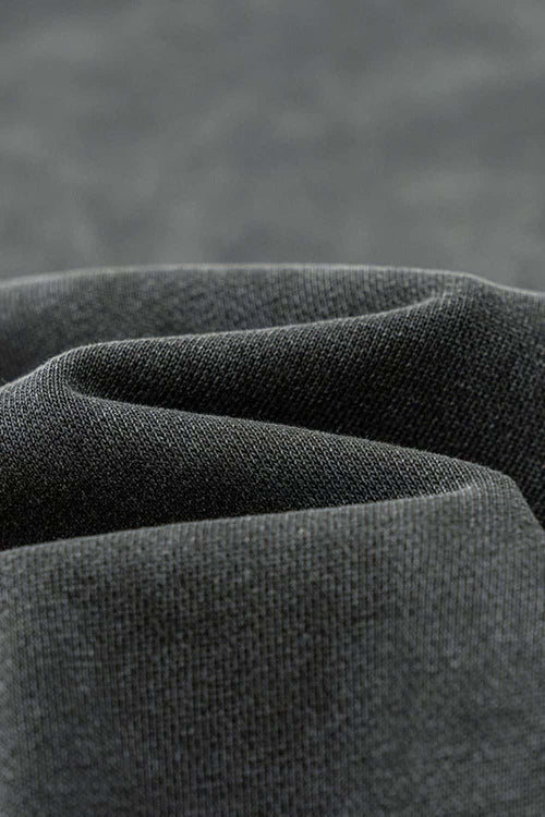 Wax-Dyed Distressed Heavyweight Hoodie - Dark Gray