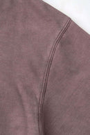 Washed Distressed Long-Sleeve Tee - Plum Purple