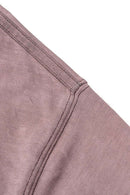 Washed Distressed Long-Sleeve Tee - Plum Purple