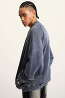 Heavyweight Terry Washed Raglan Jacket - Royal Blue