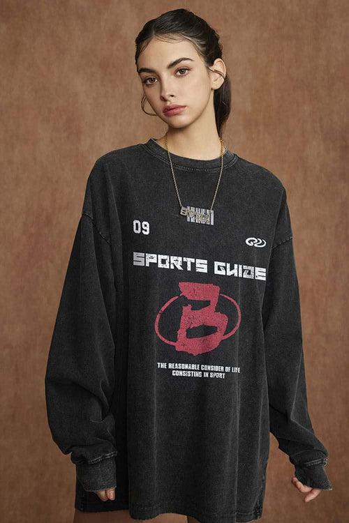 Vintage Wash Heavyweight Long-Sleeve Tee - Fried Snowflakes