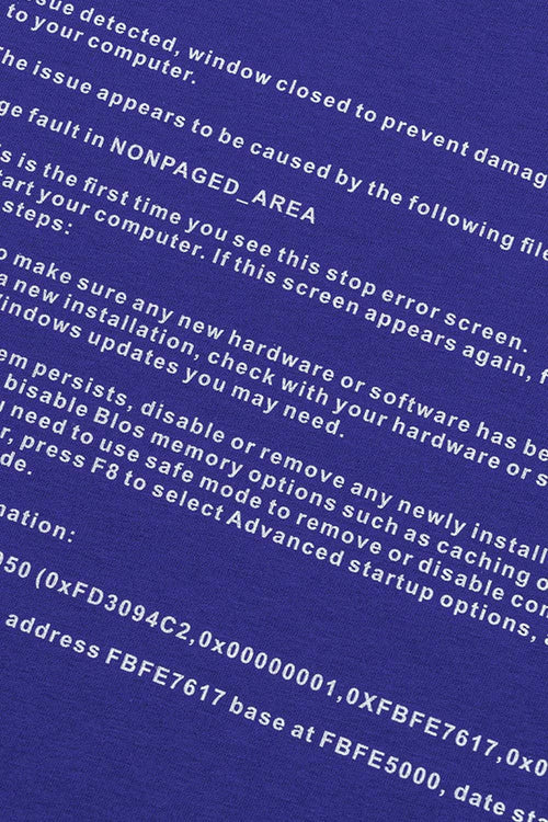 Cool-Touch Quick-Drying Graphic T-Shirt in Blue - product detail close-up