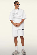 Cool-Touch Quick-Drying Graphic T-Shirt in Teeth White - front product view
