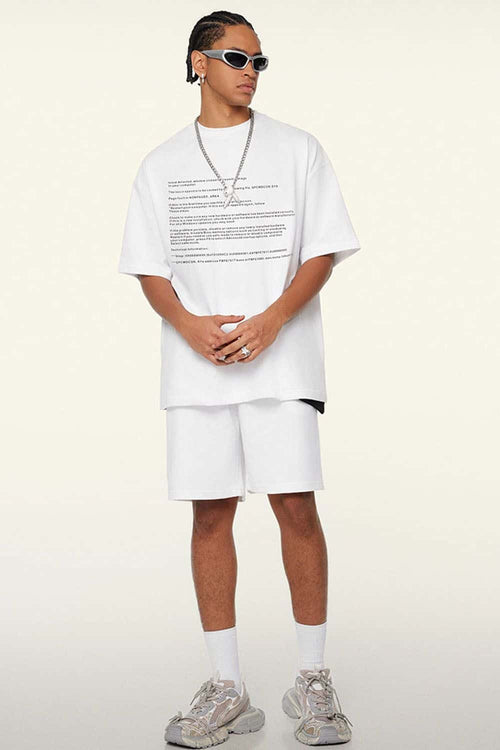Cool-Touch Quick-Drying Graphic T-Shirt in Teeth White - front product view