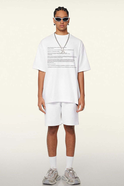 Cool-Touch Quick-Drying Graphic T-Shirt in Teeth White - front product view