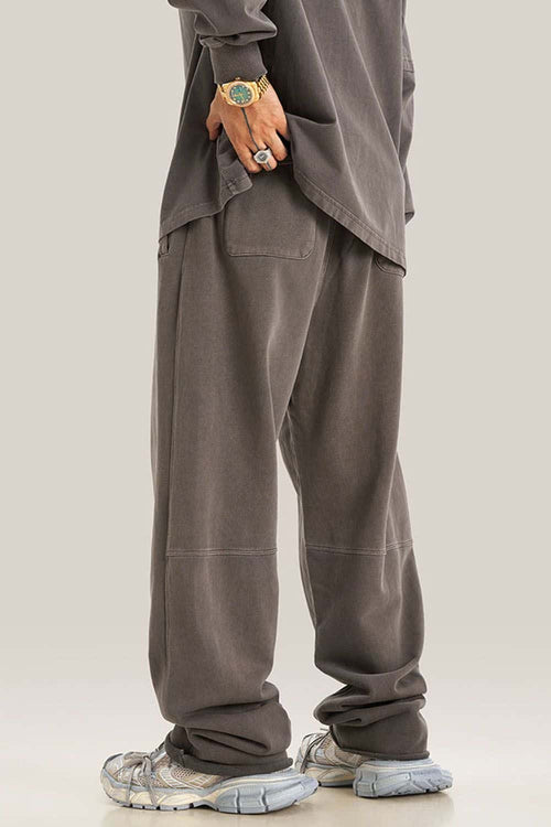 Heavyweight Washed Sweatpants - Coffee