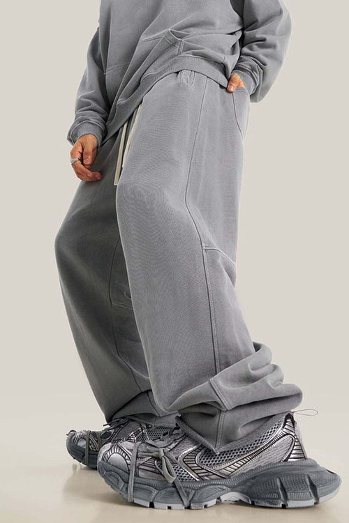 Heavyweight Washed Sweatpants - Medium Gray
