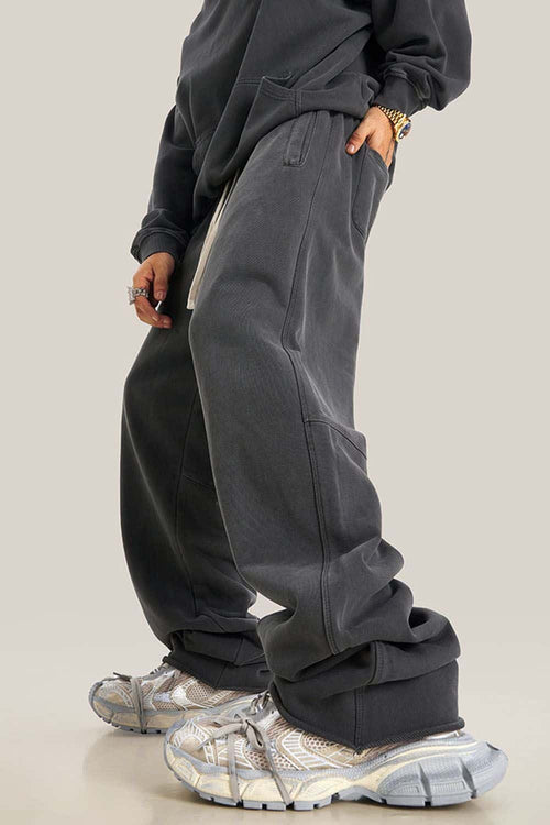 Heavyweight Washed Sweatpants - Dark Gray