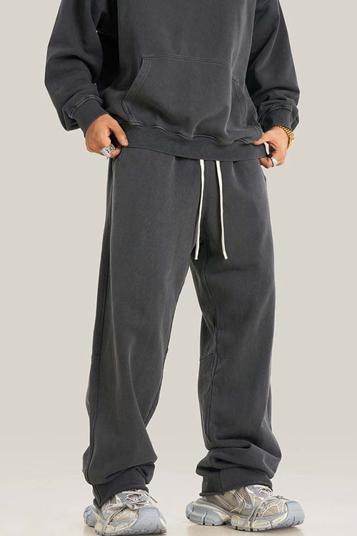 Heavyweight Washed Sweatpants - Dark Gray