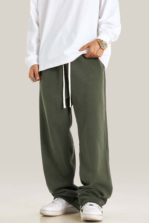 Heavyweight Washed Sweatpants - Military Green